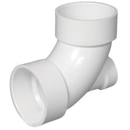 Pinpoint PVC003030600HA 90 deg PVC 0.25 Bend with Low Heel Inlet Elbow, 3 x 1.5 in. PI708539